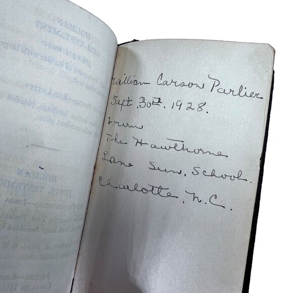 Holman Vest Pocket Pronouncing New Testament Bible Leather 1928 - Picture 15 of 16